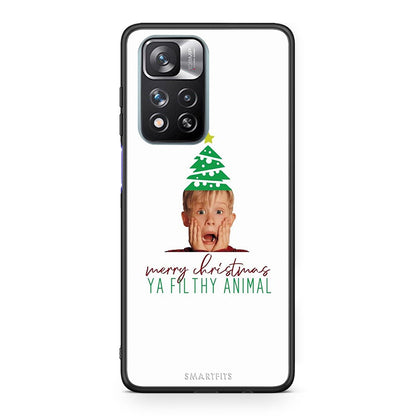 Xiaomi Redmi Note 11 Pro / 11 Pro+ Filthy Animal Χριστουγεννιάτικη Θήκη από τη Smartfits με σχέδιο στο πίσω μέρος και μαύρο περίβλημα | Smartphone case with colorful back and black bezels by Smartfits