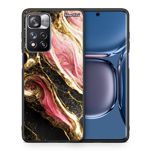 Θήκη Xiaomi Redmi Note 11 Pro/11 Pro+ Glamorous Pink Marble από τη Smartfits με σχέδιο στο πίσω μέρος και μαύρο περίβλημα | Xiaomi Redmi Note 11 Pro/11 Pro+ Glamorous Pink Marble case with colorful back and black bezels