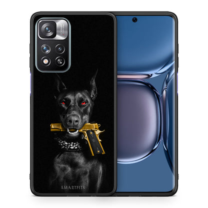 Θήκη Αγίου Βαλεντίνου Xiaomi Redmi Note 11 Pro / 11 Pro+ Golden Gun από τη Smartfits με σχέδιο στο πίσω μέρος και μαύρο περίβλημα | Xiaomi Redmi Note 11 Pro / 11 Pro+ Golden Gun case with colorful back and black bezels