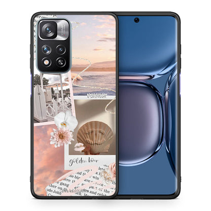 Θήκη Αγίου Βαλεντίνου Xiaomi Redmi Note 11 Pro / 11 Pro+ Golden Hour από τη Smartfits με σχέδιο στο πίσω μέρος και μαύρο περίβλημα | Xiaomi Redmi Note 11 Pro / 11 Pro+ Golden Hour case with colorful back and black bezels