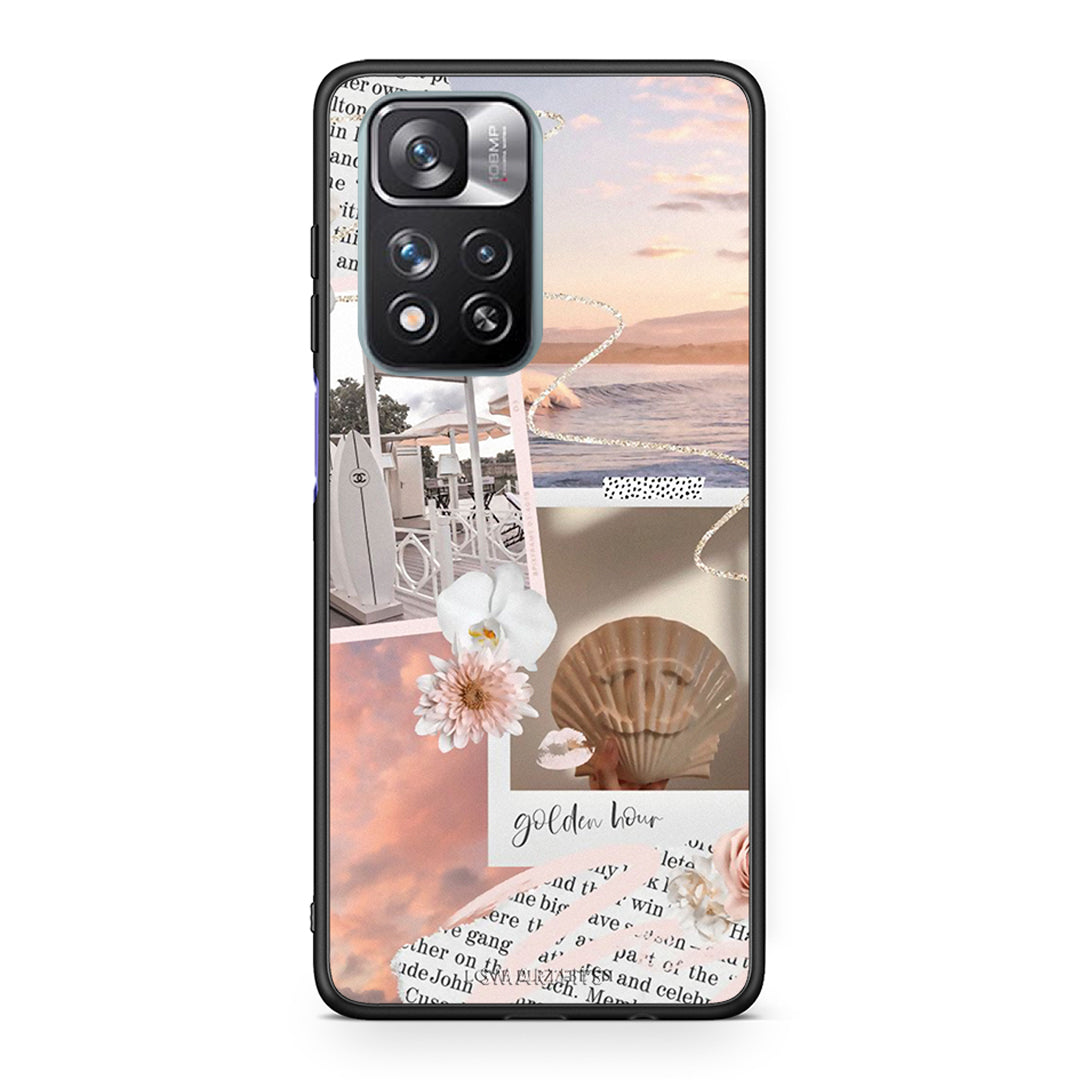 Xiaomi Redmi Note 11 Pro / 11 Pro+ Golden Hour Θήκη Αγίου Βαλεντίνου από τη Smartfits με σχέδιο στο πίσω μέρος και μαύρο περίβλημα | Smartphone case with colorful back and black bezels by Smartfits