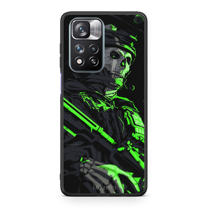 Xiaomi Redmi Note 11 Pro / 11 Pro+ Green Soldier Θήκη Αγίου Βαλεντίνου από τη Smartfits με σχέδιο στο πίσω μέρος και μαύρο περίβλημα | Smartphone case with colorful back and black bezels by Smartfits