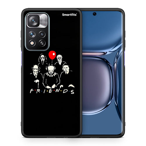 Θήκη Xiaomi Redmi Note 11 Pro / 11 Pro+ Halloween Friends από τη Smartfits με σχέδιο στο πίσω μέρος και μαύρο περίβλημα | Xiaomi Redmi Note 11 Pro / 11 Pro+ Halloween Friends case with colorful back and black bezels