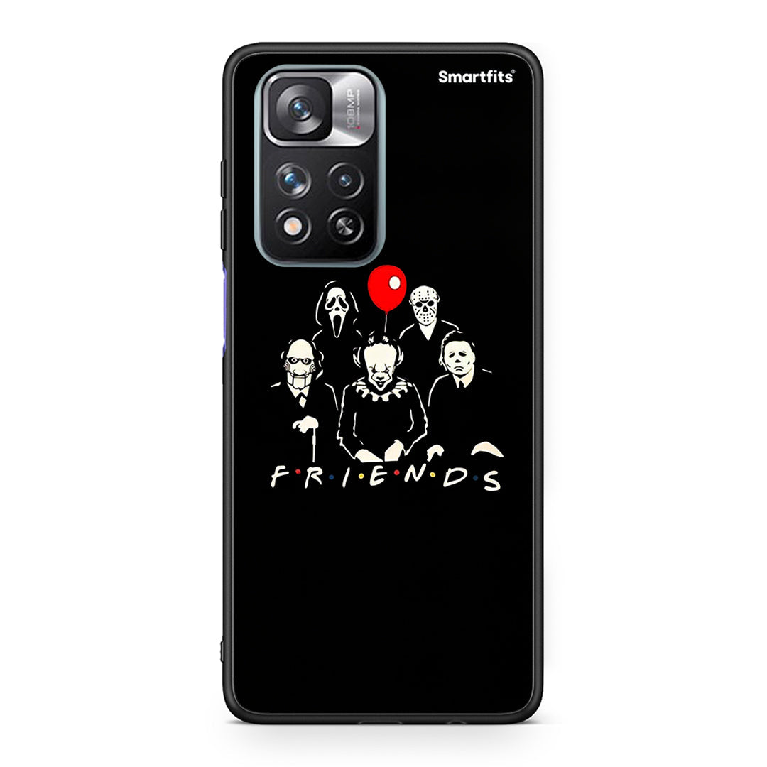 Xiaomi Redmi Note 11 Pro / 11 Pro+ Halloween Friends Θήκη από τη Smartfits με σχέδιο στο πίσω μέρος και μαύρο περίβλημα | Smartphone case with colorful back and black bezels by Smartfits