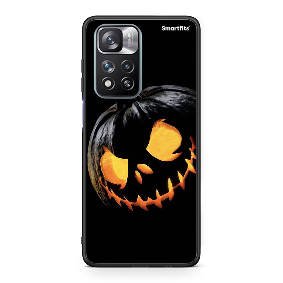 Xiaomi Redmi Note 11 Pro / 11 Pro+ Halloween Scary Pumpkin Θήκη από τη Smartfits με σχέδιο στο πίσω μέρος και μαύρο περίβλημα | Smartphone case with colorful back and black bezels by Smartfits