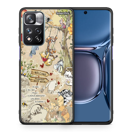 Θήκη Xiaomi Redmi Note 11 Pro/11 Pro+ Happy Friends από τη Smartfits με σχέδιο στο πίσω μέρος και μαύρο περίβλημα | Xiaomi Redmi Note 11 Pro/11 Pro+ Happy Friends case with colorful back and black bezels