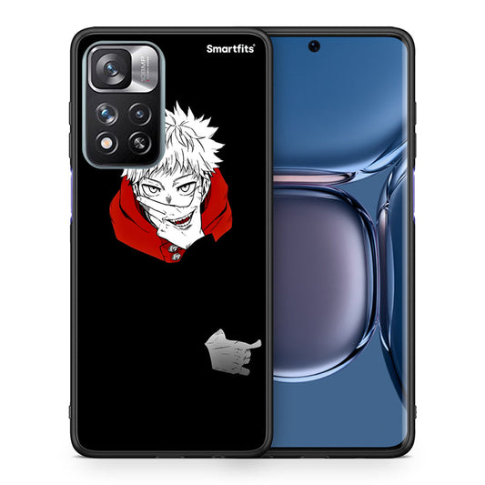 Θήκη Xiaomi Redmi Note 11 Pro/11 Pro+ Itadori Anime από τη Smartfits με σχέδιο στο πίσω μέρος και μαύρο περίβλημα | Xiaomi Redmi Note 11 Pro/11 Pro+ Itadori Anime case with colorful back and black bezels