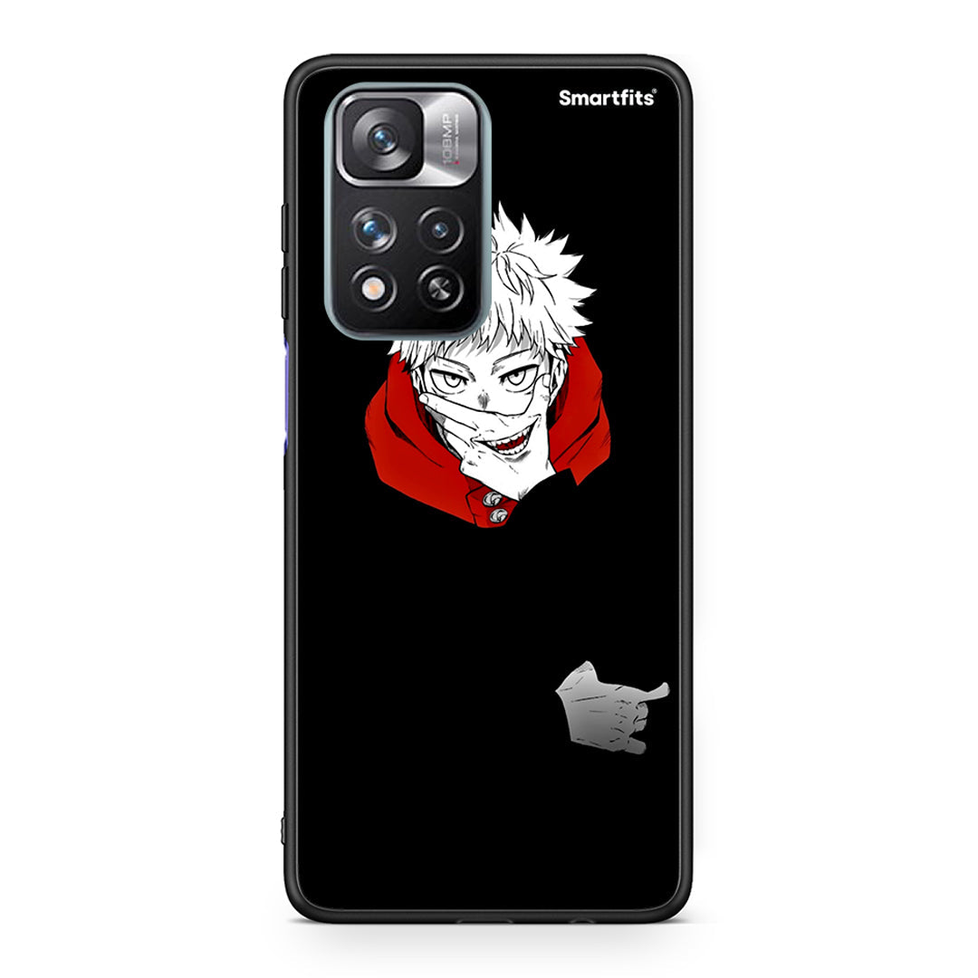 Xiaomi Redmi Note 11 Pro/11 Pro+ Itadori Anime θήκη από τη Smartfits με σχέδιο στο πίσω μέρος και μαύρο περίβλημα | Smartphone case with colorful back and black bezels by Smartfits