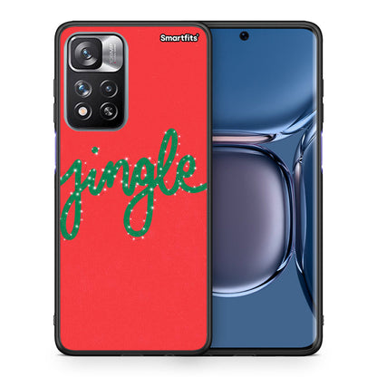 Θήκη Xiaomi Redmi Note 11 Pro/11 Pro+ Jingle Xmas από τη Smartfits με σχέδιο στο πίσω μέρος και μαύρο περίβλημα | Xiaomi Redmi Note 11 Pro/11 Pro+ Jingle Xmas case with colorful back and black bezels