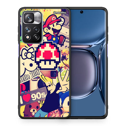 Θήκη Xiaomi Redmi Note 11 Pro/11 Pro+ Love The 90s από τη Smartfits με σχέδιο στο πίσω μέρος και μαύρο περίβλημα | Xiaomi Redmi Note 11 Pro/11 Pro+ Love The 90s case with colorful back and black bezels