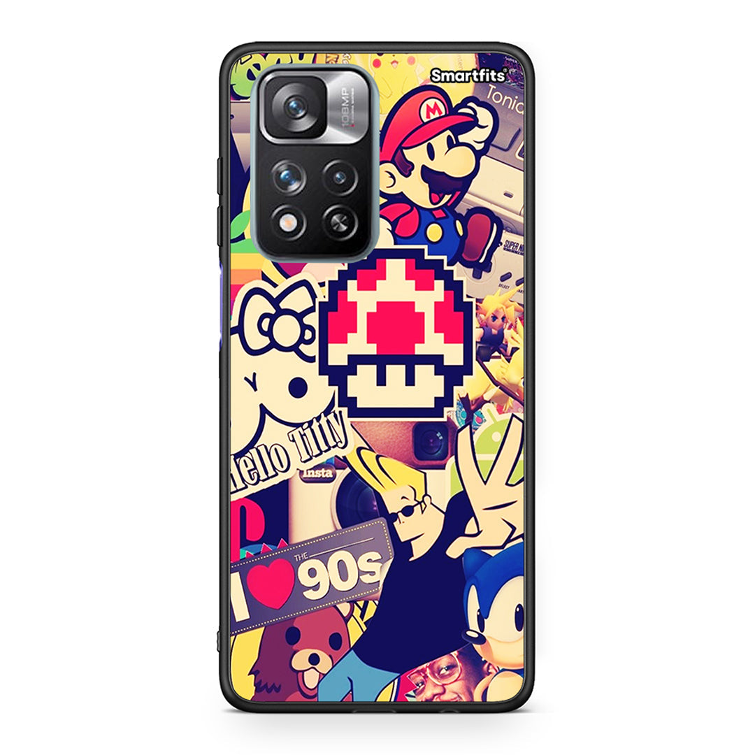 Xiaomi Redmi Note 11 Pro/11 Pro+ Love The 90s θήκη από τη Smartfits με σχέδιο στο πίσω μέρος και μαύρο περίβλημα | Smartphone case with colorful back and black bezels by Smartfits