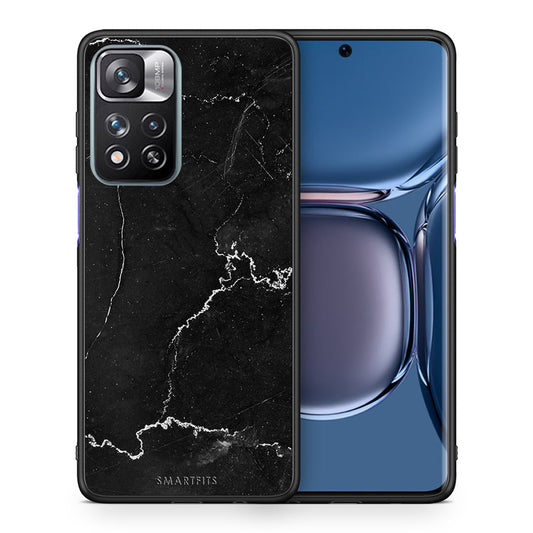 Θήκη Xiaomi Redmi Note 11 Pro/11 Pro+ Marble Black από τη Smartfits με σχέδιο στο πίσω μέρος και μαύρο περίβλημα | Xiaomi Redmi Note 11 Pro/11 Pro+ Marble Black case with colorful back and black bezels