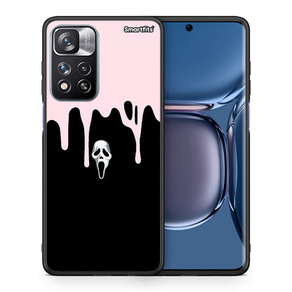 Θήκη Xiaomi Redmi Note 11 Pro / 11 Pro+ Melting Halloween Mask από τη Smartfits με σχέδιο στο πίσω μέρος και μαύρο περίβλημα | Xiaomi Redmi Note 11 Pro / 11 Pro+ Melting Halloween Mask case with colorful back and black bezels