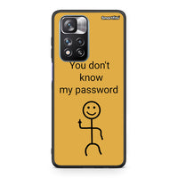Thumbnail for Xiaomi Redmi Note 11 Pro / 11 Pro+ My Password Θήκη από τη Smartfits με σχέδιο στο πίσω μέρος και μαύρο περίβλημα | Smartphone case with colorful back and black bezels by Smartfits