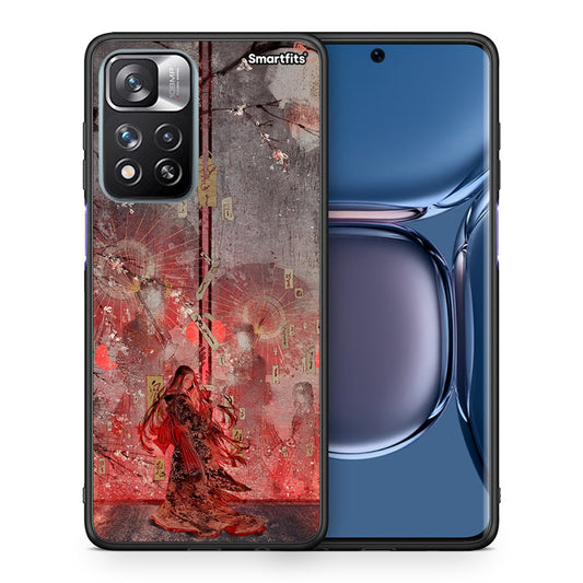 Θήκη Xiaomi Redmi Note 11 Pro/11 Pro+ Nezuko Kamado από τη Smartfits με σχέδιο στο πίσω μέρος και μαύρο περίβλημα | Xiaomi Redmi Note 11 Pro/11 Pro+ Nezuko Kamado case with colorful back and black bezels