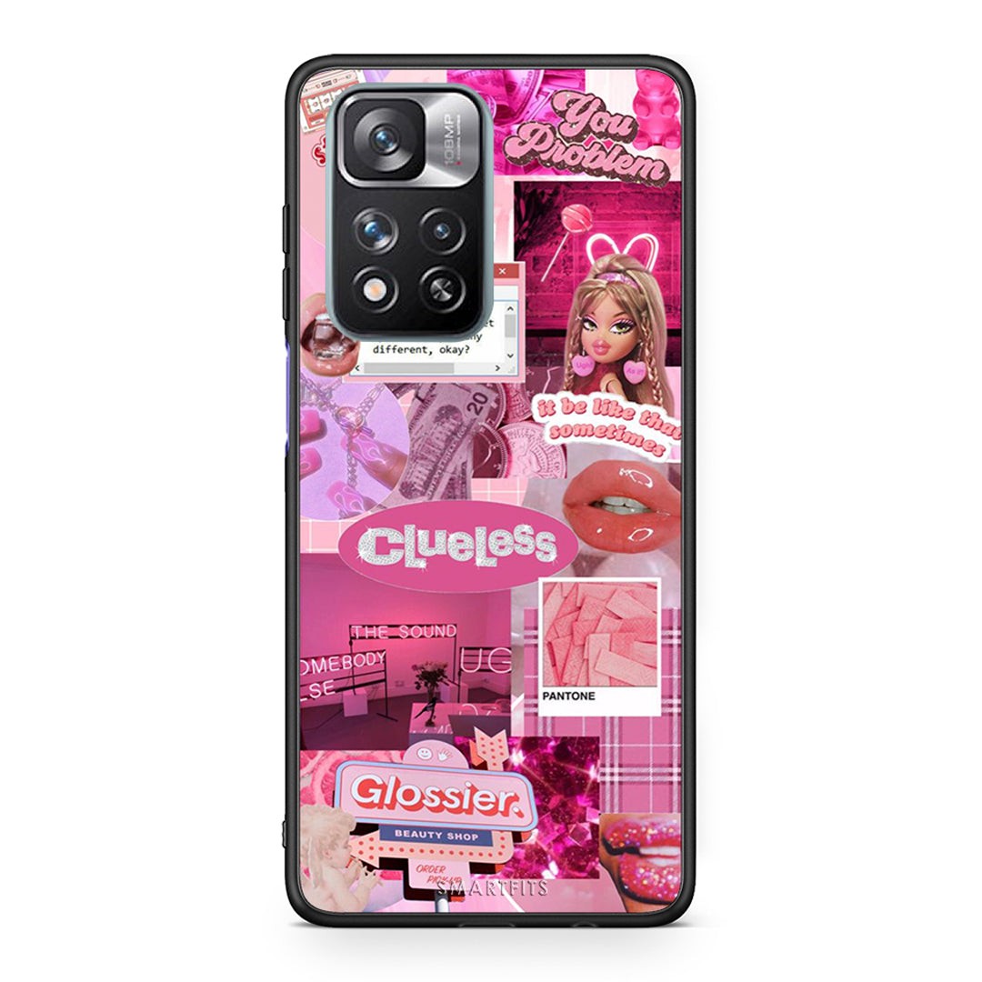 Xiaomi Redmi Note 11 Pro / 11 Pro+ Pink Love Θήκη Αγίου Βαλεντίνου από τη Smartfits με σχέδιο στο πίσω μέρος και μαύρο περίβλημα | Smartphone case with colorful back and black bezels by Smartfits