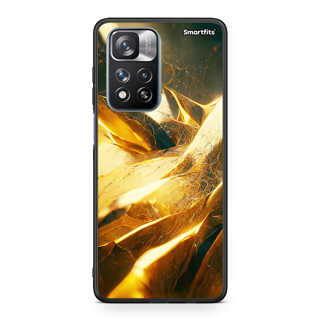 Xiaomi Redmi Note 11 Pro/11 Pro+ Real Gold θήκη από τη Smartfits με σχέδιο στο πίσω μέρος και μαύρο περίβλημα | Smartphone case with colorful back and black bezels by Smartfits