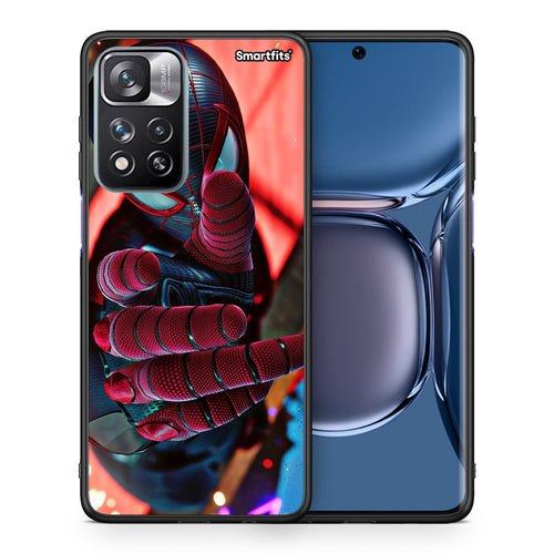 Θήκη Xiaomi Redmi Note 11 Pro / 11 Pro+ Spider Hand από τη Smartfits με σχέδιο στο πίσω μέρος και μαύρο περίβλημα | Xiaomi Redmi Note 11 Pro / 11 Pro+ Spider Hand case with colorful back and black bezels