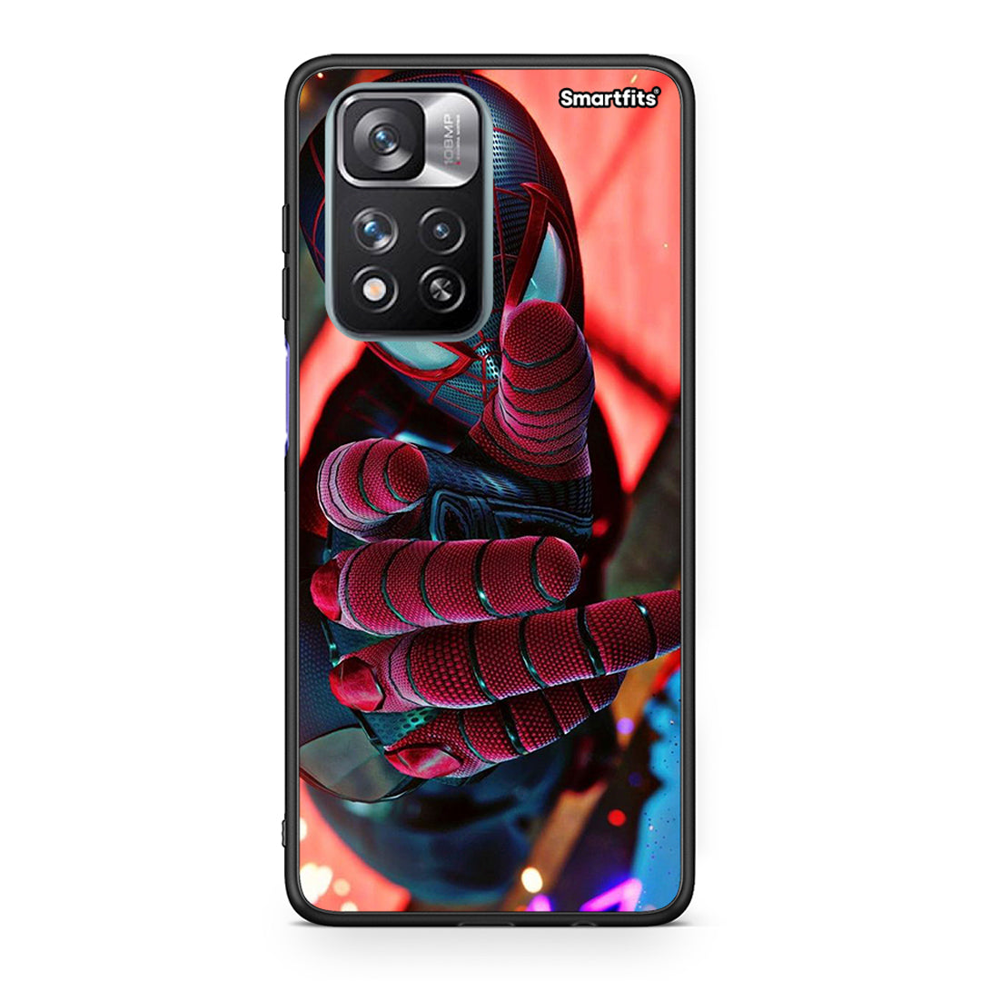 Xiaomi Redmi Note 11 Pro / 11 Pro+ Spider Hand Θήκη από τη Smartfits με σχέδιο στο πίσω μέρος και μαύρο περίβλημα | Smartphone case with colorful back and black bezels by Smartfits