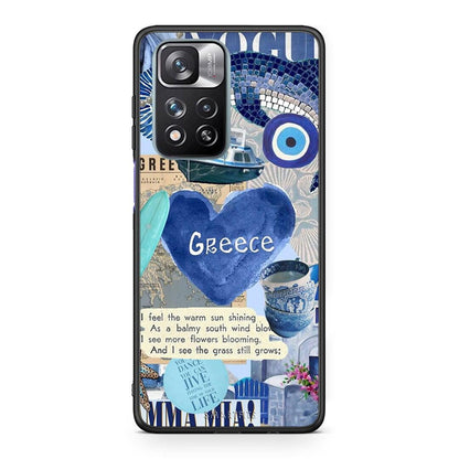 Xiaomi Redmi Note 11 Pro / 11 Pro+ Summer In Greece Θήκη από τη Smartfits με σχέδιο στο πίσω μέρος και μαύρο περίβλημα | Smartphone case with colorful back and black bezels by Smartfits