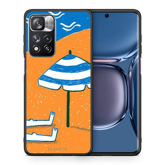Θήκη Xiaomi Redmi Note 11 Pro / 11 Pro+ Summering από τη Smartfits με σχέδιο στο πίσω μέρος και μαύρο περίβλημα | Xiaomi Redmi Note 11 Pro / 11 Pro+ Summering case with colorful back and black bezels