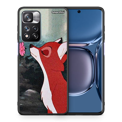 Θήκη Xiaomi Redmi Note 11 Pro/11 Pro+ Tod And Vixey Love 2 από τη Smartfits με σχέδιο στο πίσω μέρος και μαύρο περίβλημα | Xiaomi Redmi Note 11 Pro/11 Pro+ Tod And Vixey Love 2 case with colorful back and black bezels