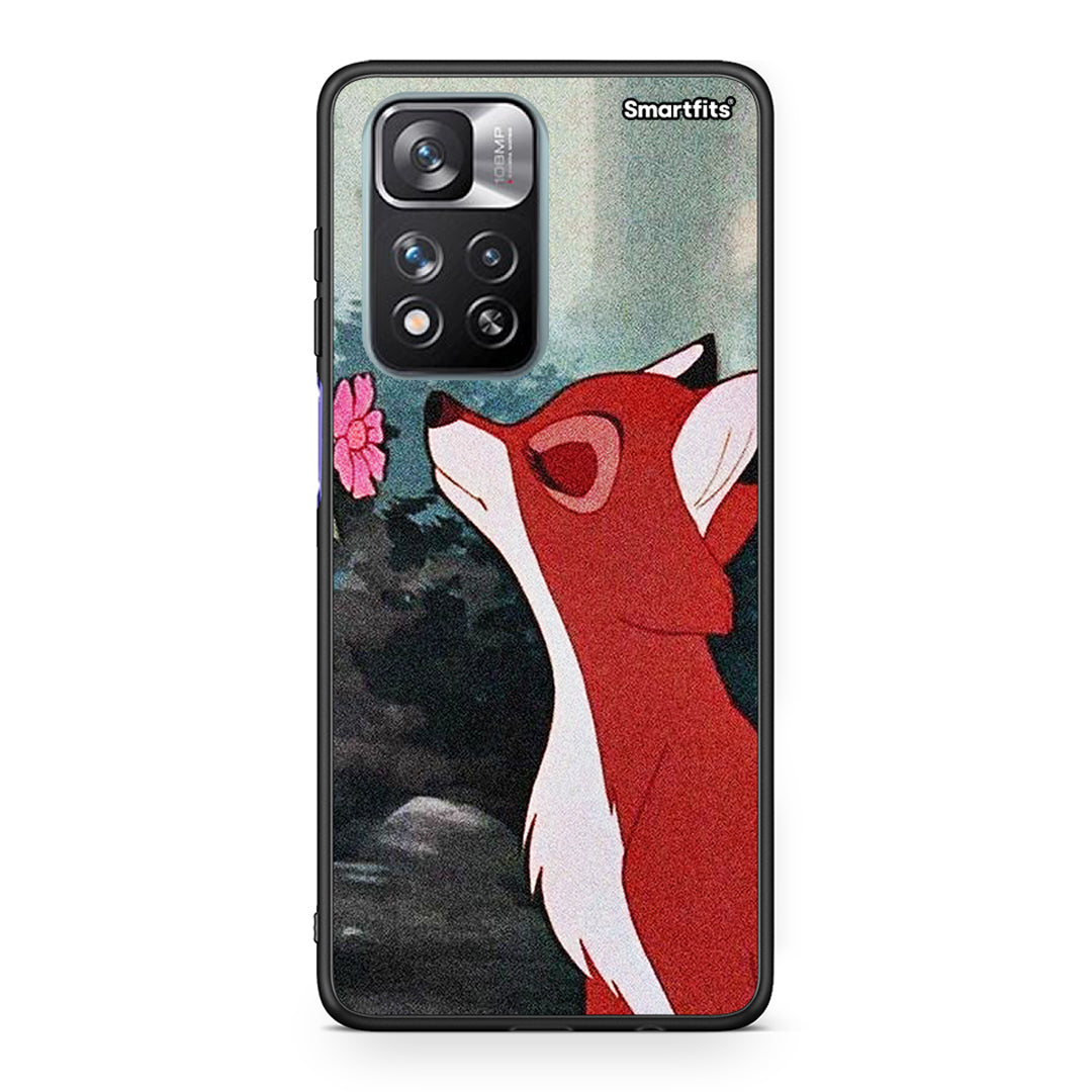 Xiaomi Redmi Note 11 Pro/11 Pro+ Tod And Vixey Love 2 θήκη από τη Smartfits με σχέδιο στο πίσω μέρος και μαύρο περίβλημα | Smartphone case with colorful back and black bezels by Smartfits