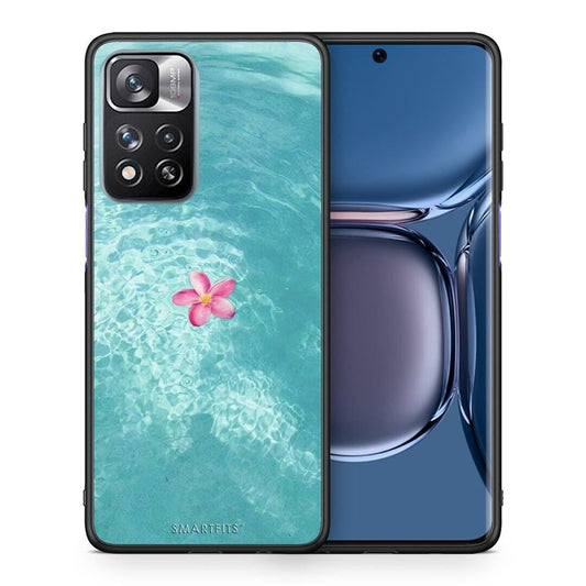 Θήκη Xiaomi Redmi Note 11 Pro / 11 Pro+ Water Flower από τη Smartfits με σχέδιο στο πίσω μέρος και μαύρο περίβλημα | Xiaomi Redmi Note 11 Pro / 11 Pro+ Water Flower case with colorful back and black bezels