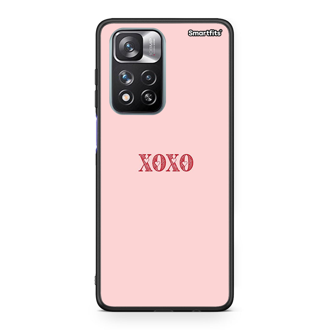 Xiaomi Redmi Note 11 Pro/11 Pro+ XOXO Love θήκη από τη Smartfits με σχέδιο στο πίσω μέρος και μαύρο περίβλημα | Smartphone case with colorful back and black bezels by Smartfits