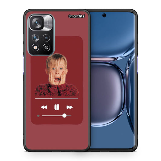 Θήκη Xiaomi Redmi Note 11 Pro/11 Pro+ Xmas Alone Music από τη Smartfits με σχέδιο στο πίσω μέρος και μαύρο περίβλημα | Xiaomi Redmi Note 11 Pro/11 Pro+ Xmas Alone Music case with colorful back and black bezels