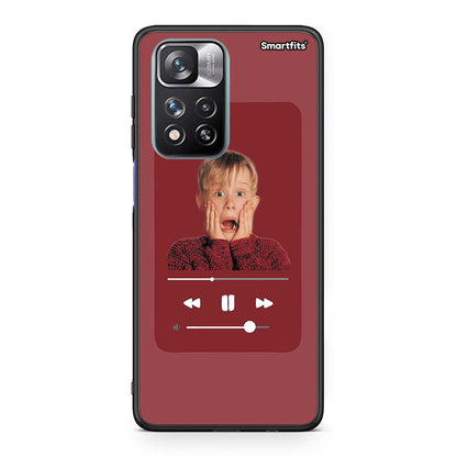 Xiaomi Redmi Note 11 Pro/11 Pro+ Xmas Alone Music θήκη από τη Smartfits με σχέδιο στο πίσω μέρος και μαύρο περίβλημα | Smartphone case with colorful back and black bezels by Smartfits