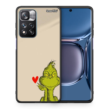 Θήκη Xiaomi Redmi Note 11 Pro/11 Pro+ Xmas Grinch από τη Smartfits με σχέδιο στο πίσω μέρος και μαύρο περίβλημα | Xiaomi Redmi Note 11 Pro/11 Pro+ Xmas Grinch case with colorful back and black bezels