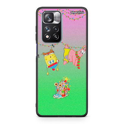 Xiaomi Redmi Note 11 Pro/11 Pro+ Xmas Lights θήκη από τη Smartfits με σχέδιο στο πίσω μέρος και μαύρο περίβλημα | Smartphone case with colorful back and black bezels by Smartfits