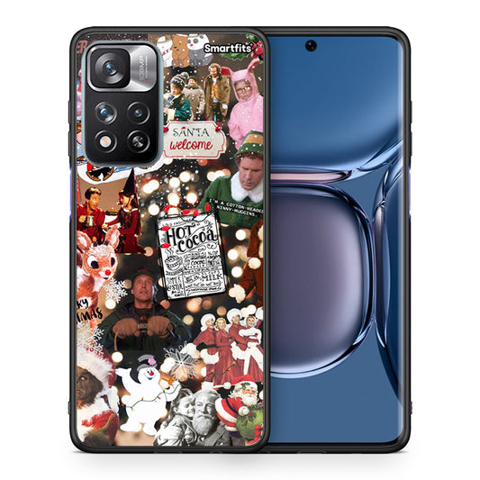 Θήκη Xiaomi Redmi Note 11 Pro/11 Pro+ Xmas Movies από τη Smartfits με σχέδιο στο πίσω μέρος και μαύρο περίβλημα | Xiaomi Redmi Note 11 Pro/11 Pro+ Xmas Movies case with colorful back and black bezels