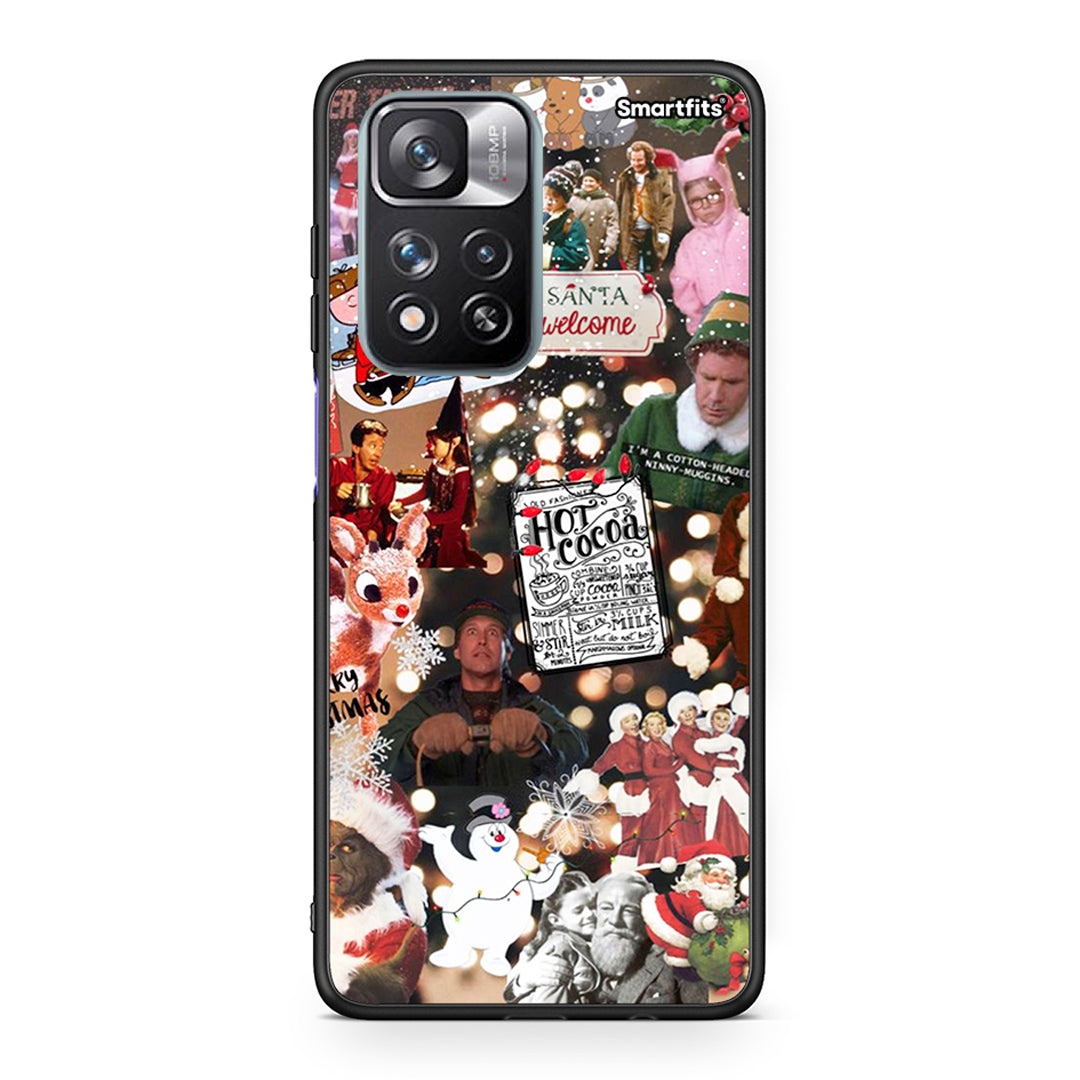 Xiaomi Redmi Note 11 Pro/11 Pro+ Xmas Movies θήκη από τη Smartfits με σχέδιο στο πίσω μέρος και μαύρο περίβλημα | Smartphone case with colorful back and black bezels by Smartfits
