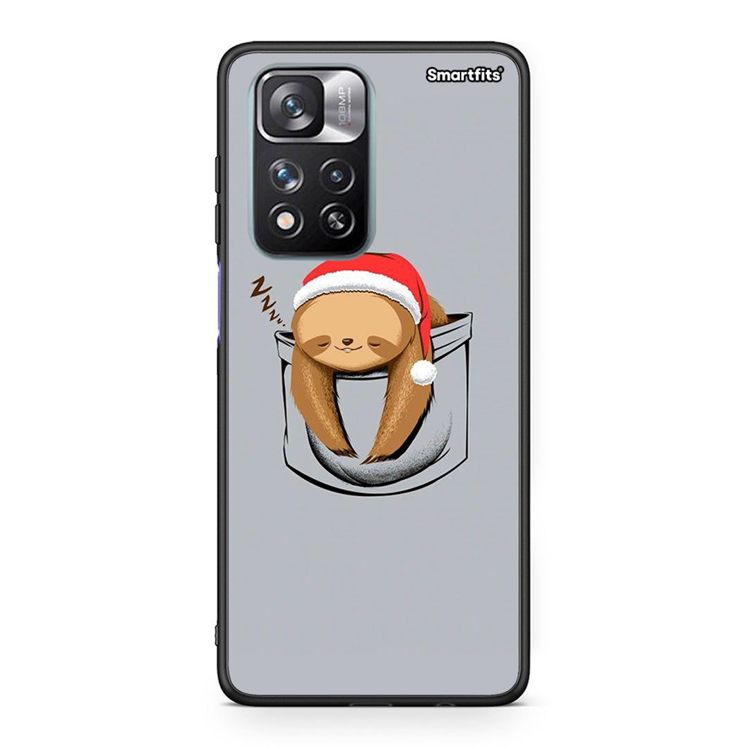 Xiaomi Redmi Note 11 Pro/11 Pro+ Xmas Zzzz θήκη από τη Smartfits με σχέδιο στο πίσω μέρος και μαύρο περίβλημα | Smartphone case with colorful back and black bezels by Smartfits