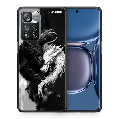 Θήκη Xiaomi Redmi Note 11 Pro / 11 Pro+ Yin Yang από τη Smartfits με σχέδιο στο πίσω μέρος και μαύρο περίβλημα | Xiaomi Redmi Note 11 Pro / 11 Pro+ Yin Yang case with colorful back and black bezels