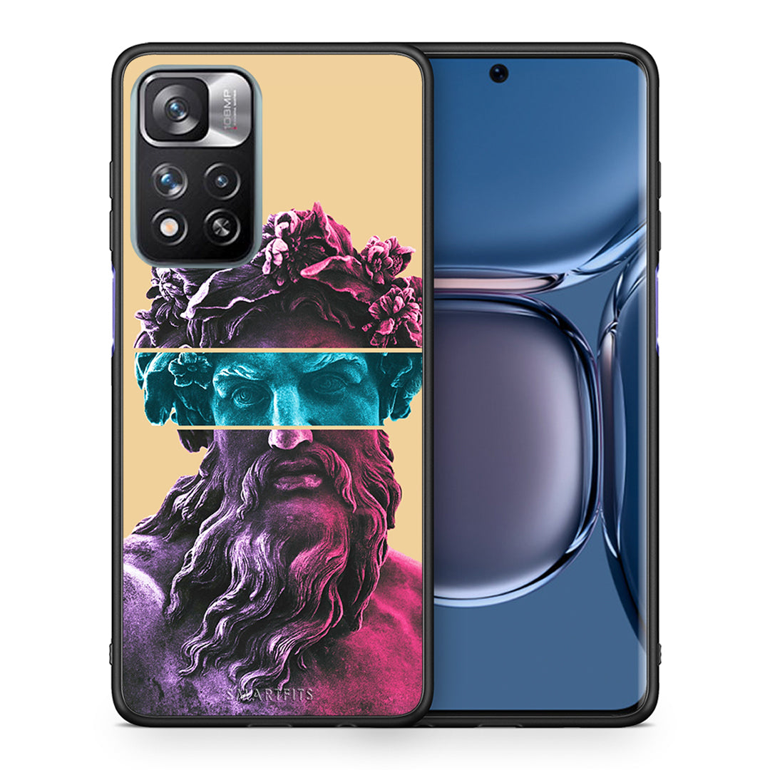 Θήκη Αγίου Βαλεντίνου Xiaomi Redmi Note 11 Pro / 11 Pro+ Zeus Art από τη Smartfits με σχέδιο στο πίσω μέρος και μαύρο περίβλημα | Xiaomi Redmi Note 11 Pro / 11 Pro+ Zeus Art case with colorful back and black bezels