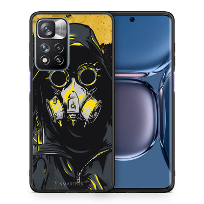 Θήκη Xiaomi Redmi Note 11 Pro/11 Pro+ Mask PopArt από τη Smartfits με σχέδιο στο πίσω μέρος και μαύρο περίβλημα | Xiaomi Redmi Note 11 Pro/11 Pro+ Mask PopArt case with colorful back and black bezels
