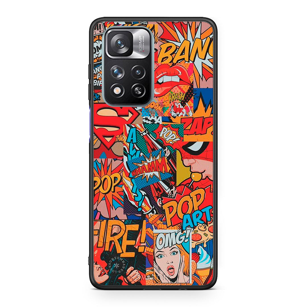 Xiaomi Redmi Note 11 Pro/11 Pro+ PopArt OMG θήκη από τη Smartfits με σχέδιο στο πίσω μέρος και μαύρο περίβλημα | Smartphone case with colorful back and black bezels by Smartfits