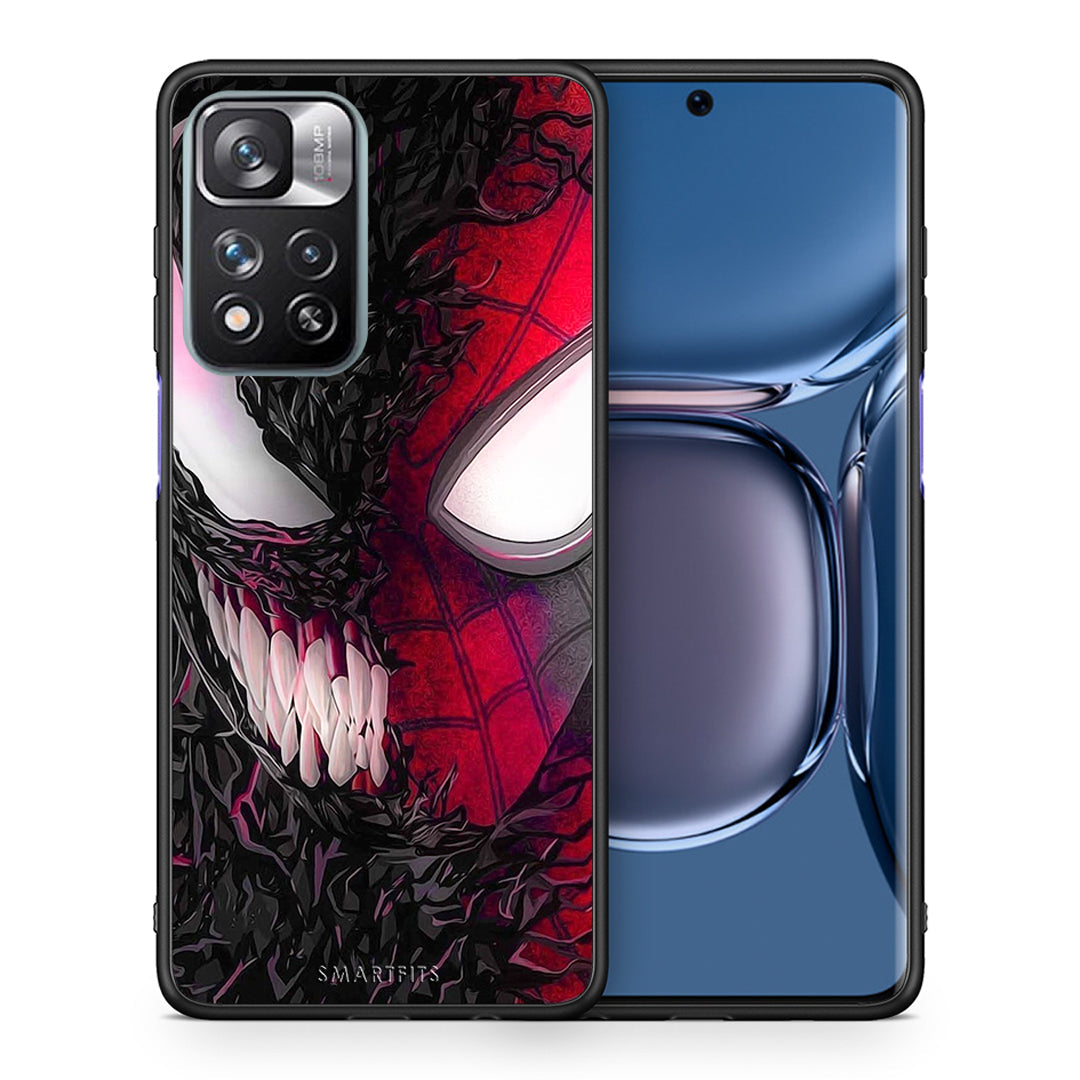 Θήκη Xiaomi Redmi Note 11 Pro/11 Pro+ SpiderVenom PopArt από τη Smartfits με σχέδιο στο πίσω μέρος και μαύρο περίβλημα | Xiaomi Redmi Note 11 Pro/11 Pro+ SpiderVenom PopArt case with colorful back and black bezels