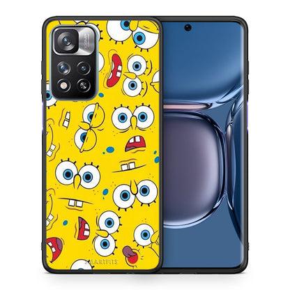Θήκη Xiaomi Redmi Note 11 Pro/11 Pro+ Sponge PopArt από τη Smartfits με σχέδιο στο πίσω μέρος και μαύρο περίβλημα | Xiaomi Redmi Note 11 Pro/11 Pro+ Sponge PopArt case with colorful back and black bezels