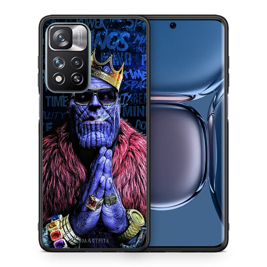 Θήκη Xiaomi Redmi Note 11 Pro/11 Pro+ Thanos PopArt από τη Smartfits με σχέδιο στο πίσω μέρος και μαύρο περίβλημα | Xiaomi Redmi Note 11 Pro/11 Pro+ Thanos PopArt case with colorful back and black bezels