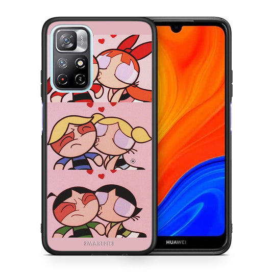 Θήκη Αγίου Βαλεντίνου Xiaomi Redmi Note 11 Pro / 11 Pro+ Puff Love από τη Smartfits με σχέδιο στο πίσω μέρος και μαύρο περίβλημα | Xiaomi Redmi Note 11 Pro / 11 Pro+ Puff Love case with colorful back and black bezels