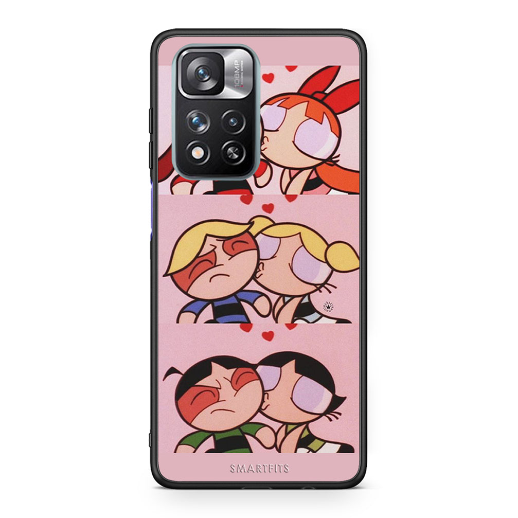Xiaomi Redmi Note 11 Pro / 11 Pro+ Puff Love Θήκη Αγίου Βαλεντίνου από τη Smartfits με σχέδιο στο πίσω μέρος και μαύρο περίβλημα | Smartphone case with colorful back and black bezels by Smartfits