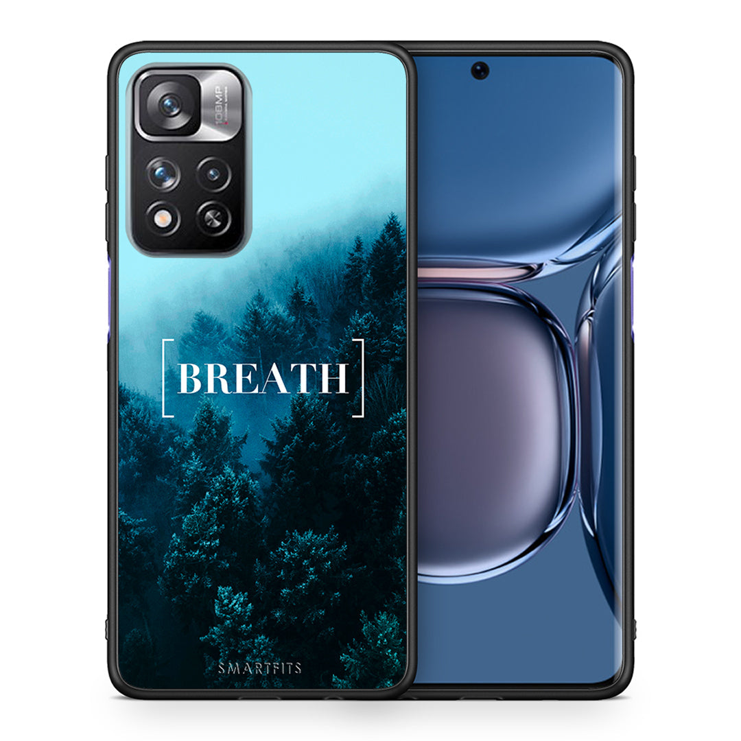 Θήκη Xiaomi Redmi Note 11 Pro/11 Pro+ Breath Quote από τη Smartfits με σχέδιο στο πίσω μέρος και μαύρο περίβλημα | Xiaomi Redmi Note 11 Pro/11 Pro+ Breath Quote case with colorful back and black bezels