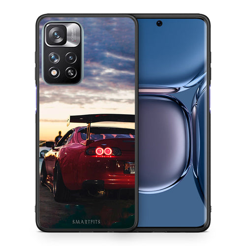 Θήκη Xiaomi Redmi Note 11 Pro/11 Pro+ Racing Supra από τη Smartfits με σχέδιο στο πίσω μέρος και μαύρο περίβλημα | Xiaomi Redmi Note 11 Pro/11 Pro+ Racing Supra case with colorful back and black bezels