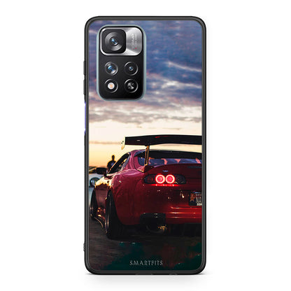 Xiaomi Redmi Note 11 Pro/11 Pro+ Racing Supra θήκη από τη Smartfits με σχέδιο στο πίσω μέρος και μαύρο περίβλημα | Smartphone case with colorful back and black bezels by Smartfits