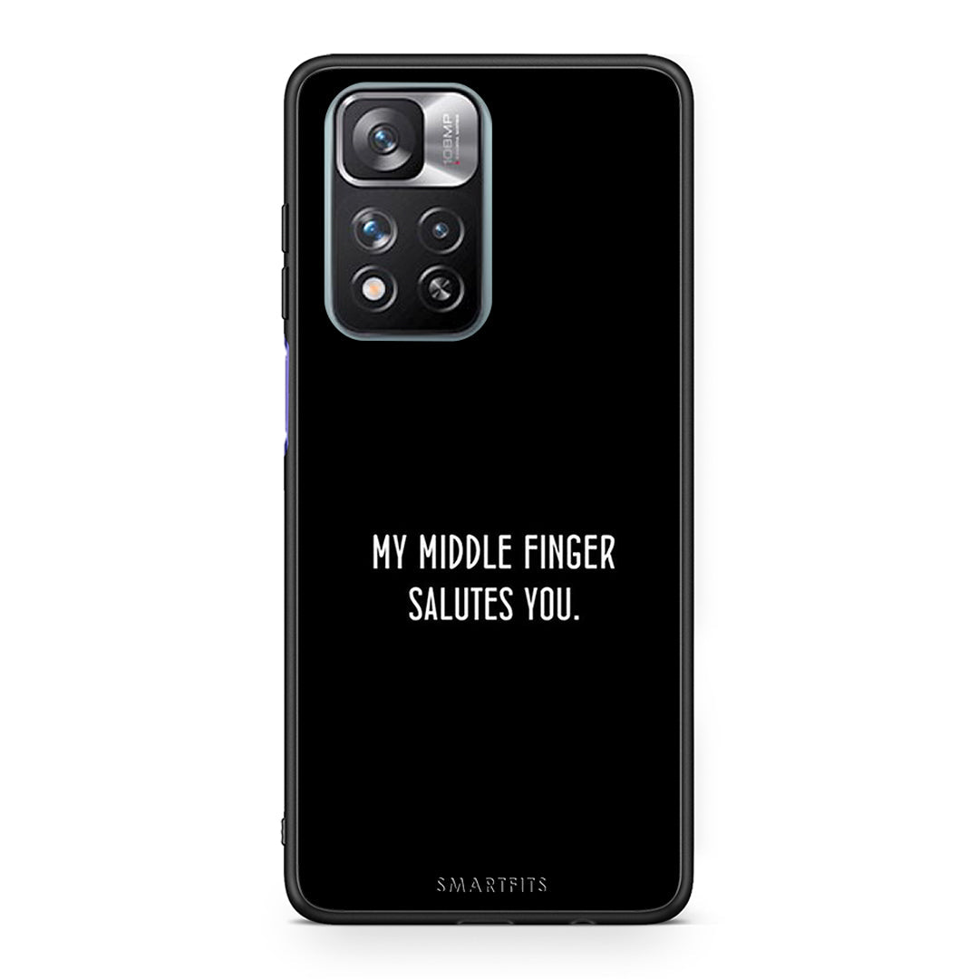 Xiaomi Redmi Note 11 Pro/11 Pro+ Salute θήκη από τη Smartfits με σχέδιο στο πίσω μέρος και μαύρο περίβλημα | Smartphone case with colorful back and black bezels by Smartfits
