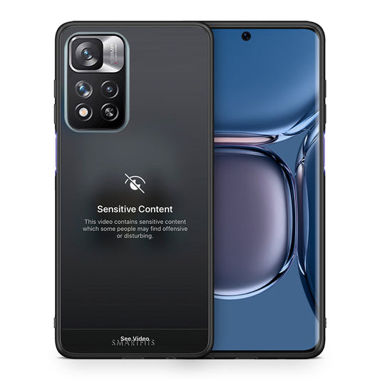Θήκη Xiaomi Redmi Note 11 Pro/11 Pro+ Sensitive Content από τη Smartfits με σχέδιο στο πίσω μέρος και μαύρο περίβλημα | Xiaomi Redmi Note 11 Pro/11 Pro+ Sensitive Content case with colorful back and black bezels